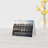 Lummiの島フェリー交差 カード (黄色い花)