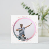 Lumo モダン Circle Happy Father's Day写真 案内状 (スタンド正面)