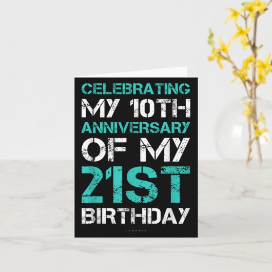 Lumomix 31おもしろい誕生日。ユニ大人黒番Sm カード (黄色い花)