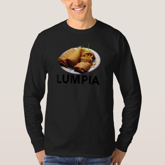 Lumpia Filipino Love Spring Roll Asian Snack Food Tシャツ (正面)