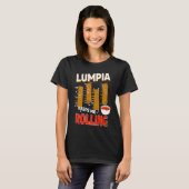 Lumpia keeps me Rolling Filipino Wrappers Tシャツ (正面フル)