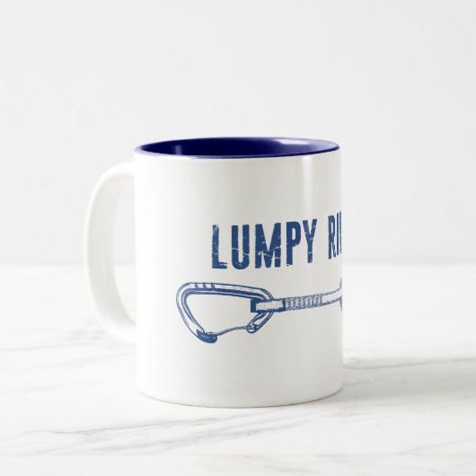 Lumpy Ridge Rock Climbing Quickdraw ツートーンマグカップ (正面左)