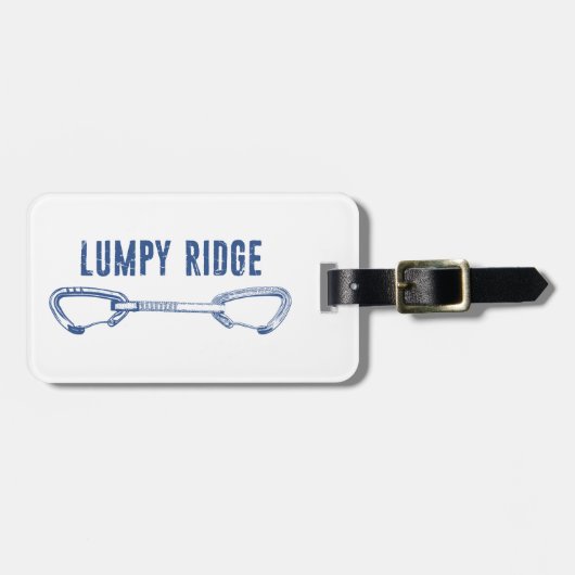 Lumpy Ridge Rock Climbing Quickdraw ラゲッジタグ (正面横)
