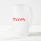 LUMSのビールのジョッキ フロストグラスビールジョッキ (正面右)