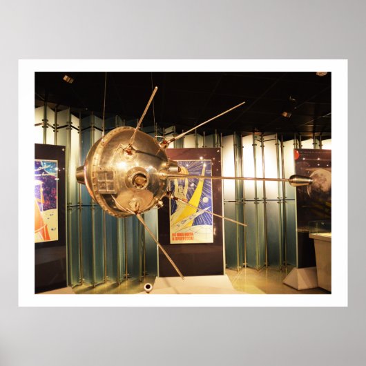 Luna 1自動宇宙ステーションモデル ポスター (正面)