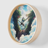 Luna and the Cloud Castle - Enchanted Wall Clock 壁時計 (傾斜)