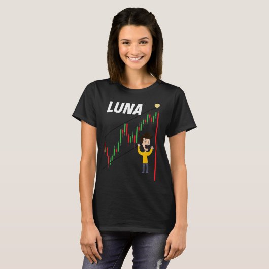 Luna Crypto Crash Trading Cryptocurrency Btc 2022 Tシャツ (正面フル)