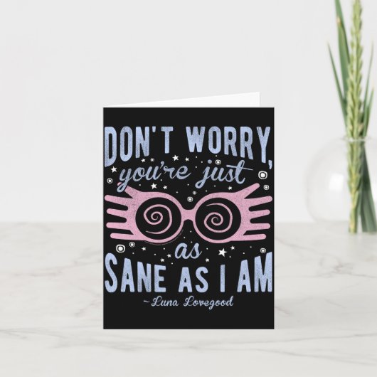 Luna Don't Worry You're Just As Sane As I Am Long カード (正面)