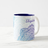 Luna Mandala 11 oz. Personalized Mug ツートーンマグカップ (正面右)