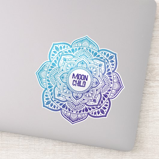 Luna Mandala Personalized Vinyl Sticker シール