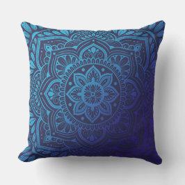 Luna Mandala Throw Pillow クッション