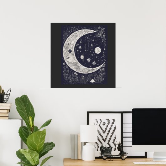 Luna Mística "Halloven"  ポスター (ホームオフィス)