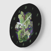 Luna Moonduster Moth Fairy Horse Large Clock ラージ壁時計 (傾斜)