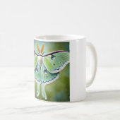 Luna Moth 010824IREF203 - Watercolor コーヒーマグカップ (正面右)