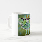 Luna Moth 010824IREF203 - Watercolor コーヒーマグカップ (正面左)