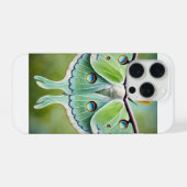 Luna Moth 010824IREF203 - Watercolor iPhoneケース (裏面横)