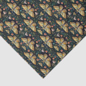 Luna Moth and Moon, Celestial Floral Linear Repeat 薄葉紙 (詳細)