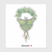 Luna Moth By Renee Lavoieカットカスタムビニールステッカー シール (シート)