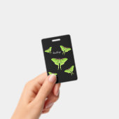 Luna Moth cartoon illustration   バッジ (手持ち)