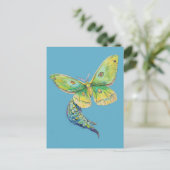 Luna Moth Painting ポストカード (スタンド正面)
