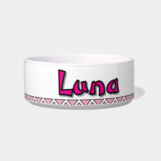 "LUNA" - PERSONALIZED CERAMIC PET BOWL ボウル