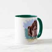 “Luna” – Portrait of a Dog - Personalize Yours マグカップ (正面右)
