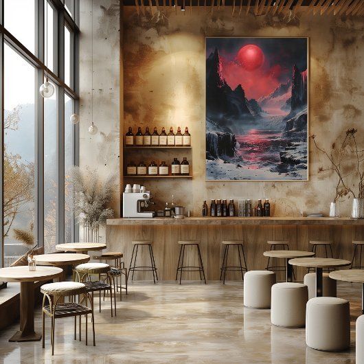 Luna Roja: Impresionista y Surrealista ポスター