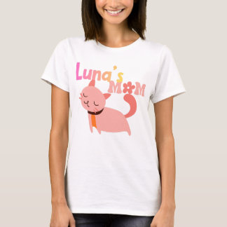 Luna’s Mom Cute Cat Lover Gift | Personalized Cat  Tシャツ