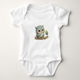Luna the Owl Toddler Tee – Nighttime Guardian  ベビーボディスーツ
