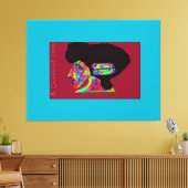 Luna Wolfwoman  キャンバスプリント (インサイチュ (リビング))