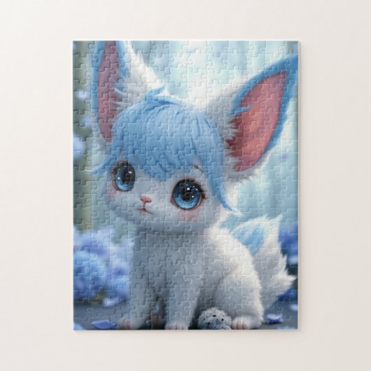 Lunabu in the Blue Blossom Forest Jigsaw Puzzle ジグソーパズル (縦)