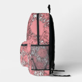 LUNANCEA Abstract Pink Backpack | Modern Art Style プリントバックパック (右)