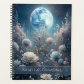 Lunar Bloom Planner – Mystical Floral Moon Journal プランナー手帳 (正面)