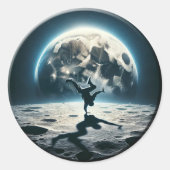 Lunar Breakdance -通りスタイルイン宇宙 ラウンドシール (正面)