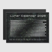Lunar Calendar 2026 Moon Phases Chart (正面/裏面)