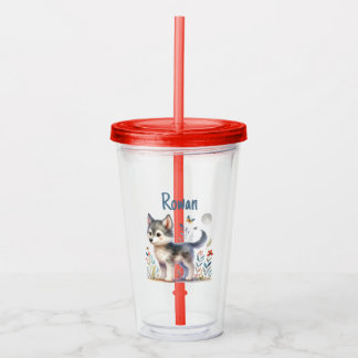 Lunar Cub - Baby Wolf Tumbler アクリルタンブラー