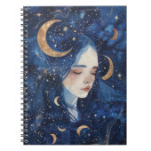 Lunar Dreamscape Spiral Journal ノートブック (正面)