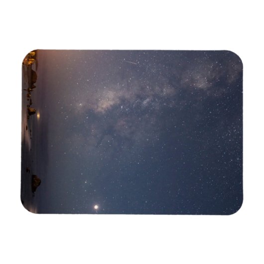 Lunar Eclipse & Milky Way | Bandon Beach Oregon マグネット (横)