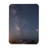 Lunar Eclipse & Milky Way | Bandon Beach Oregon マグネット (縦)