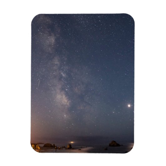 Lunar Eclipse & Milky Way | Bandon Beach Oregon マグネット (縦)