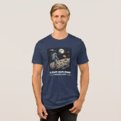 Lunar Explorer Powering Spirit Astronaut T-Shirt トライブレンドＴシャツ (正面全面)