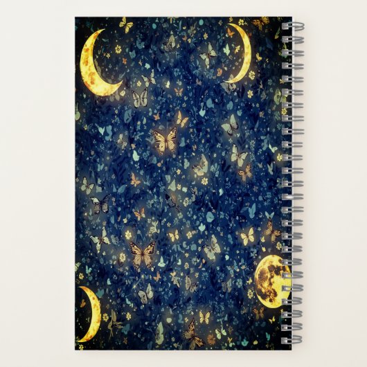 Lunar Glow Celestial Dreams ノートブック (裏面)