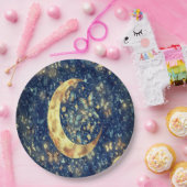 Lunar Glow Celestial Moon ペーパープレート (パーティー)
