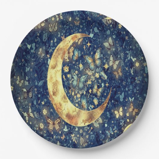 Lunar Glow Celestial Moon ペーパープレート (正面)