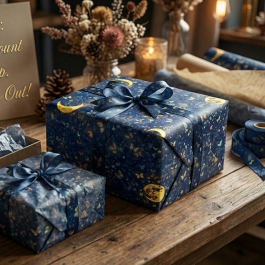 Lunar Glow Celestial Moon  ラッピングペーパー