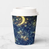 Lunar Glow Midnight Butterflies Party 紙コップ (裏面)
