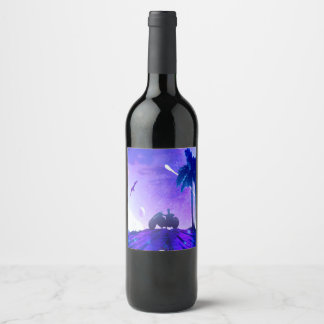 Lunar Mirage – Artistic Food & Beverage Label Set ワインラベル