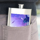 Lunar Mirage – Surreal Palestinian Digital Art Cla フラスク (インサイチュ)