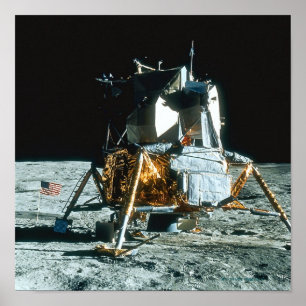 Lunar Module on the Moon ポスター