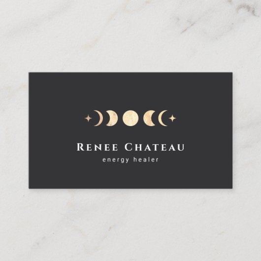 Lunar Moon Phases Energy Healer 名刺 (正面)